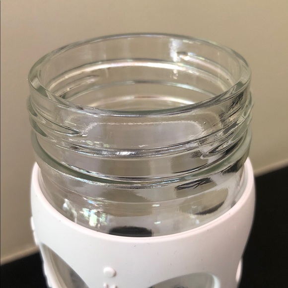 Life Factory Glass 16 oz Water Bottle -Optic White /Silicone Sleeve/ Wide Mouth - Picture 8 of 12